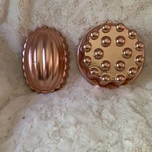 Vintage copper colored molds